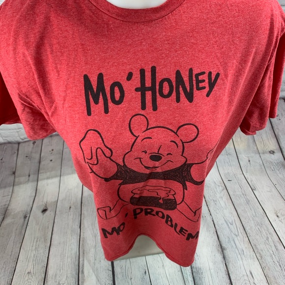 Disney Winnie the Pooh T-Shirt Women Size L Red - Picture 3 of 5